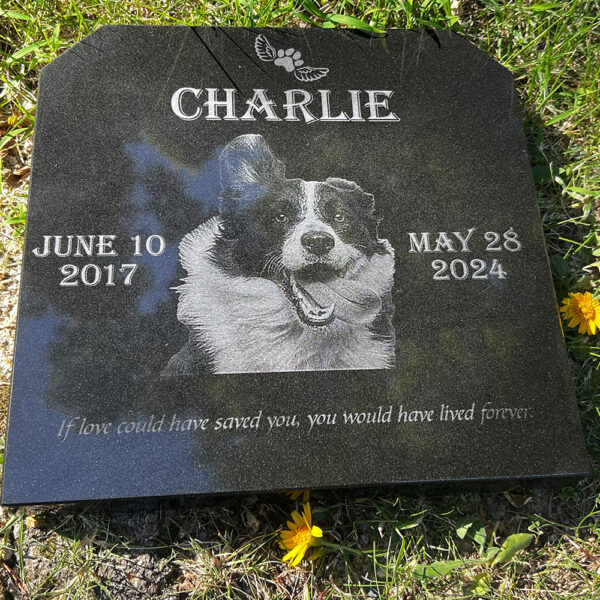 Outdoor Elegant Personalized Pet Memorial Plaque In Loving Memory garden marker - Image 2